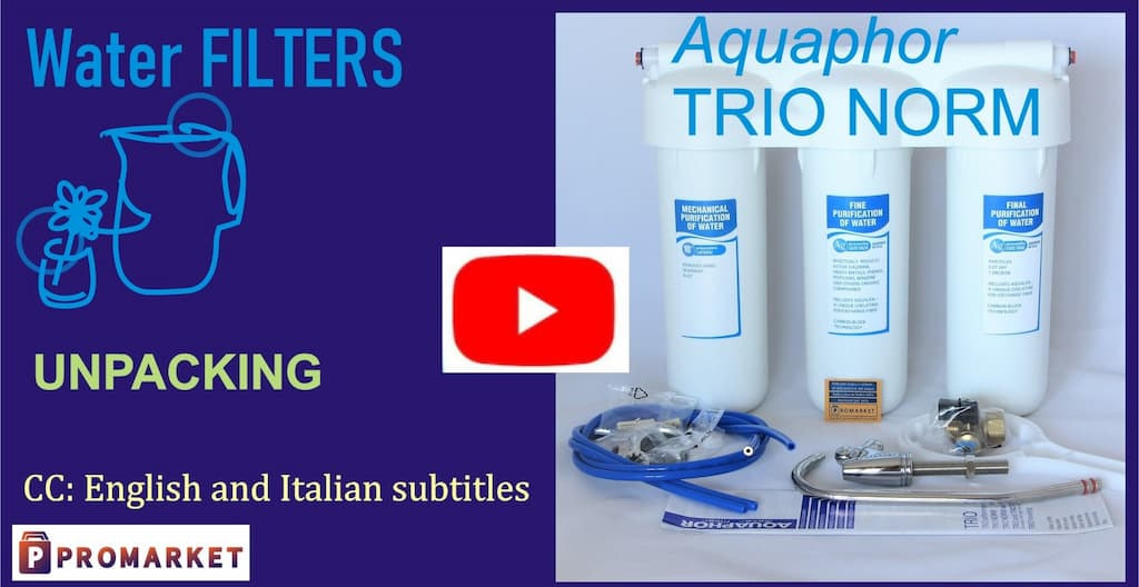 Unpacking Aquaphor TRIO Norm home water filter YouTube video