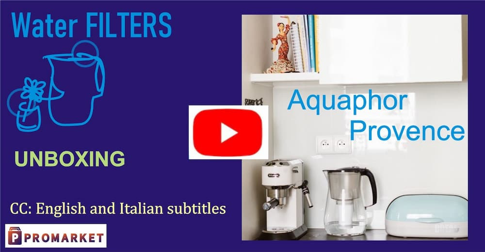 Water filtering pitcher Aquaphor Provence unboxing YouTube video