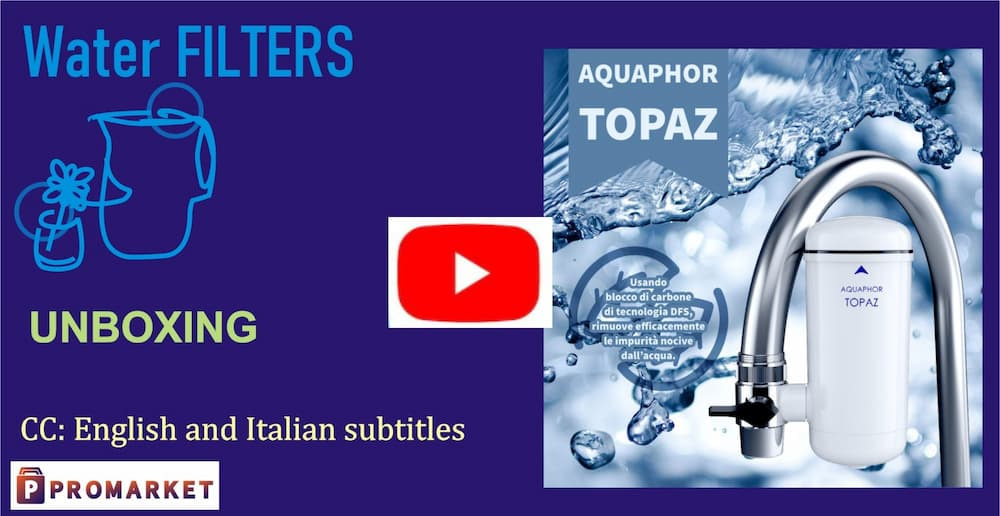 Tap water filter Aquaphor Topaz unboxing YouTube video
